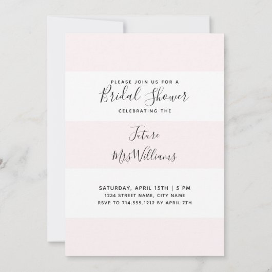 Kijk verloofde foto Blush wit Vrijgezellenfeest Kaart (Achterkant)