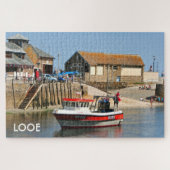 Kijk: Vissen boot, Cornwall, Engeland Legpuzzel (Horizontaal)
