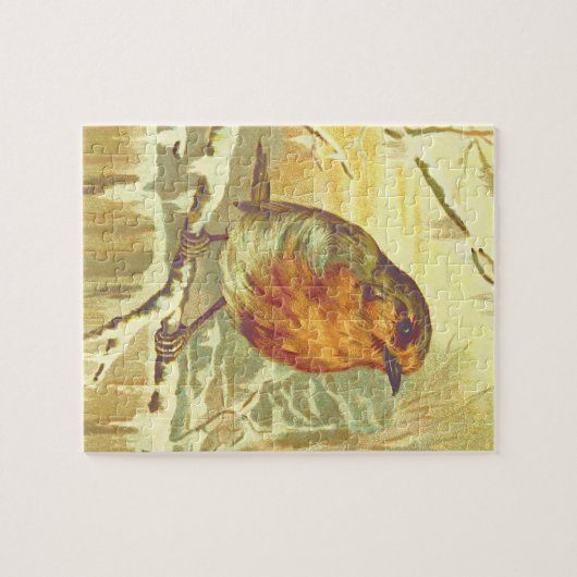  Kijk vogel op een Branch Puzzle Legpuzzel (Horizontaal)