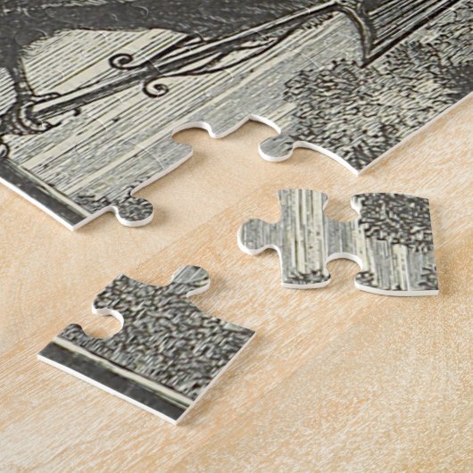 kijk, vogel op een windvuit-puzzel legpuzzel (Zijkant)