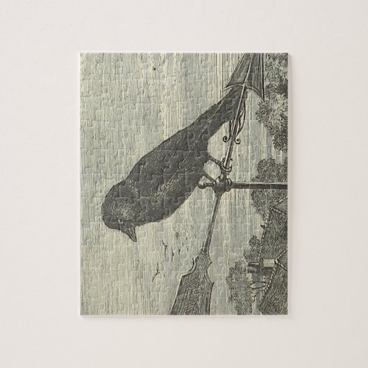  kijk, vogel op een windvuit-puzzel legpuzzel (Verticaal)