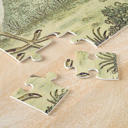  kijk, vogel staat op de grond legpuzzel (Zijkant)