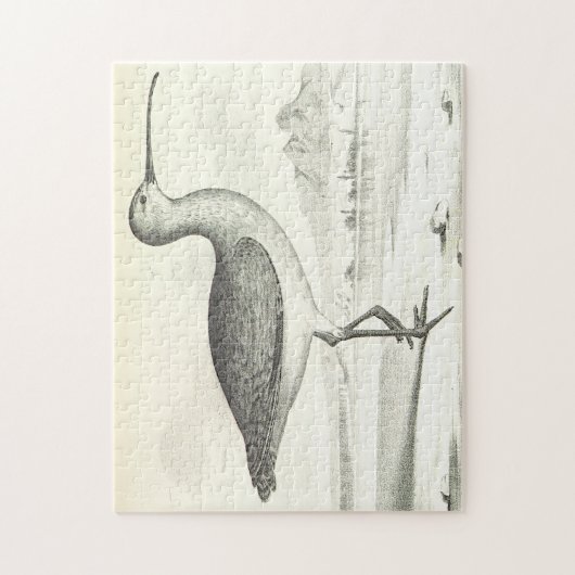  kijk, vogel staat op de grond legpuzzel (Verticaal)