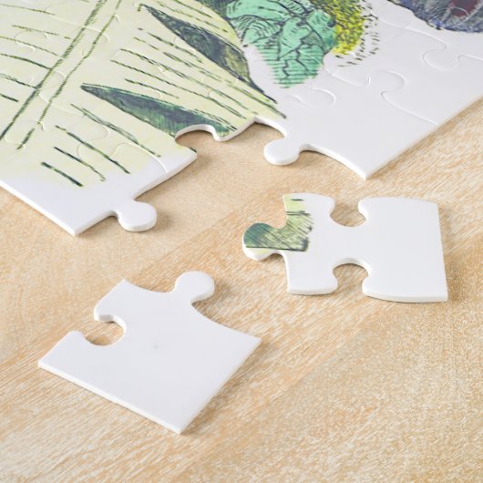 kijk, vogels die vastzitten op een Branch Puzzle Legpuzzel (Zijkant)