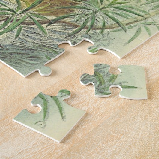  Kijk vogels en nesten in een boom-puzzel Legpuzzel (Zijkant)