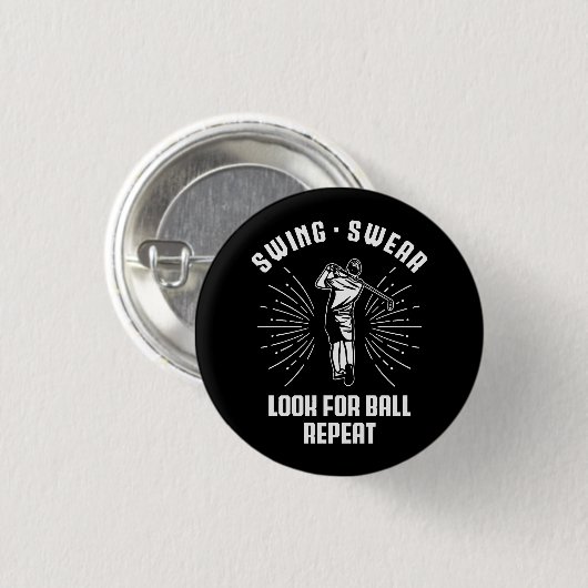 Kijk voor Ball Repeat Golf Nerd Golfen Pun Ronde Button 3,2 Cm (Voorkant /achterkant)