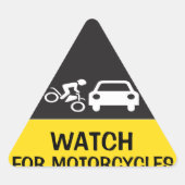 KIJK VOOR MOTOREN STICKER (Voorkant)