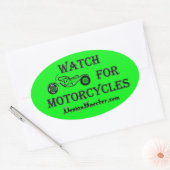 Kijk voor motorfietsen groen - Stickers (Envelop)
