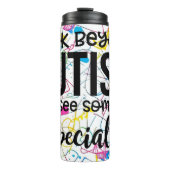 Kijk voorbij Autisme Thermosbeker (Voorkant)