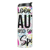 Kijk voorbij Autisme Thermosbeker (Gedraaid links)