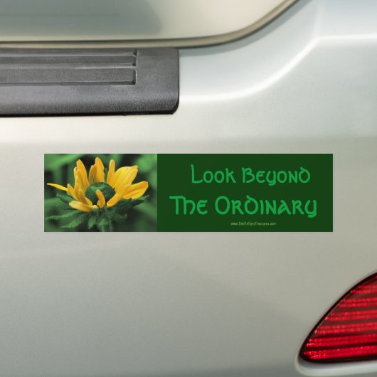 Kijk voorbij de Inspirerend Bumpersticker (Op auto)