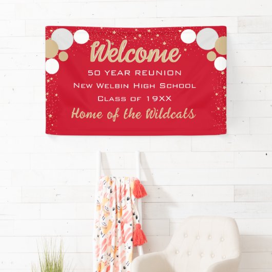 KIJK! Vun Confetti Class Reunion banner (Insitu)