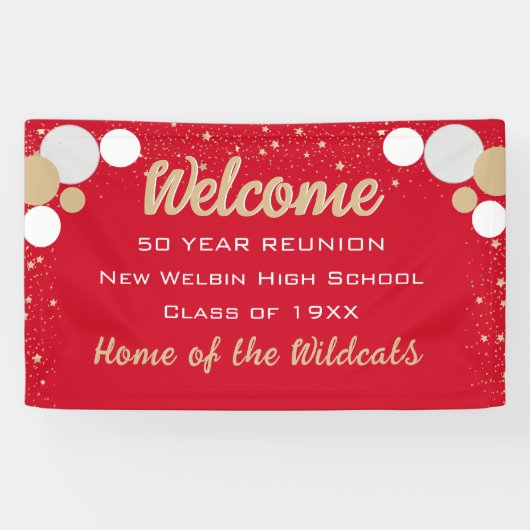 KIJK! Vun Confetti Class Reunion banner (Horizontaal)