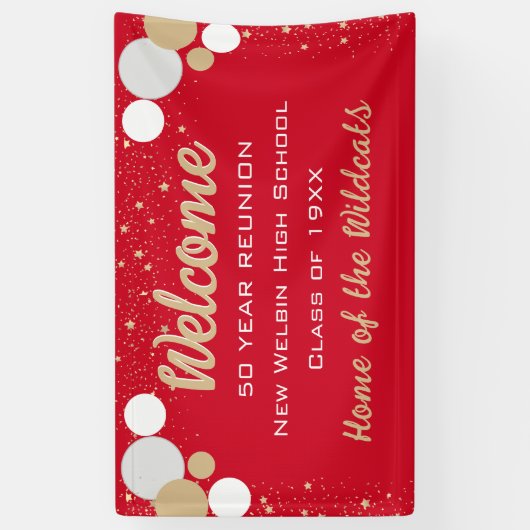 KIJK! Vun Confetti Class Reunion banner (Verticaal)