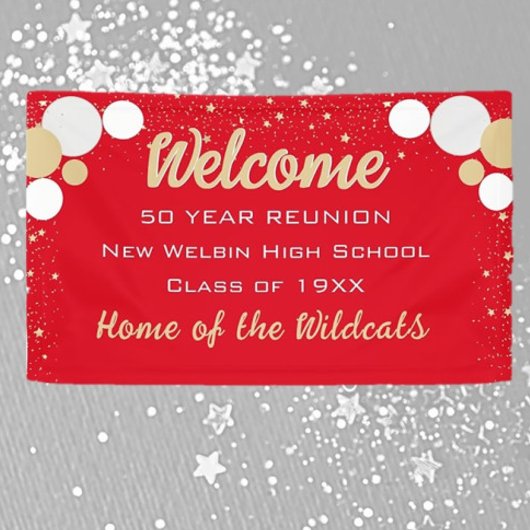 KIJK! Vun Confetti Class Reunion banner