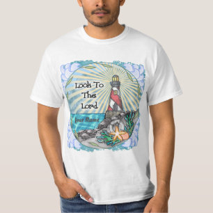Kijk Vuurtoren Christelijk t-shirt