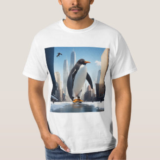 Kijk waar je gaat pinguïn t-shirt