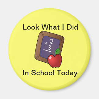 Kijk wat ik deed op school magneet