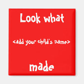 Kijk wat ik gemaakt heb! magneet (Voorkant)