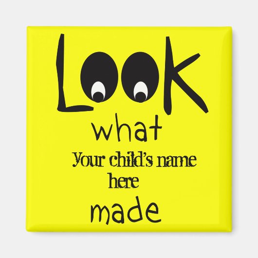  kijk wat ik gemaakt ijskastmagneet magneet (Voorkant)