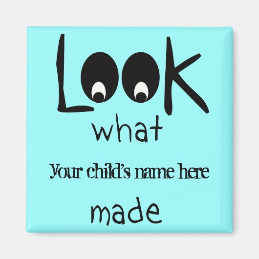  kijk wat ik gemaakt ijskastmagneet magneet (Voorkant)