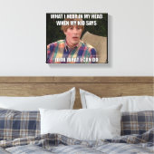 Kijk wat ik kan doen meme canvas print kunst aan d (Insitu (Slaapkamer))