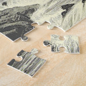  Kijk waterwiel, waterval Scene Puzzle Legpuzzel (Zijkant)