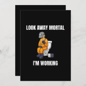 Kijk weg sterfelijk in het werk lasser aankondiging (Voorkant / Achterkant)