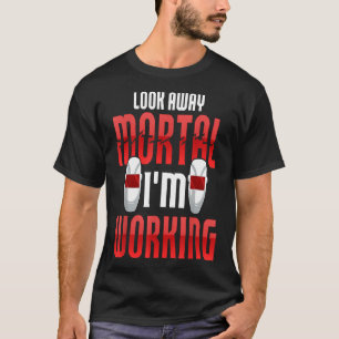Kijk weg sterveling Ik ben aan het werk Grappig la T-shirt