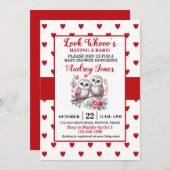 Kijk, Whooo heeft een Baby Kaart (Voorkant / Achterkant)