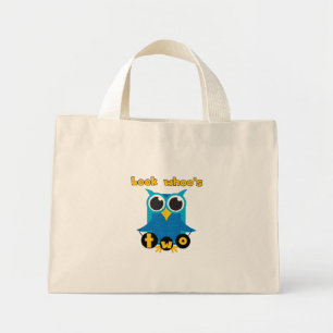 Kijk Whoo's 2 Verjaardag Tshirts en Gifts Mini Tote Bag