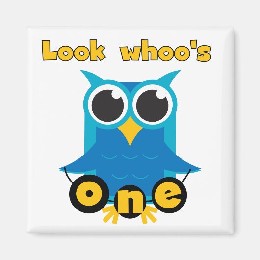 Kijk wie 1 Tshirts en geschenken heeft Magneet (Voorkant)