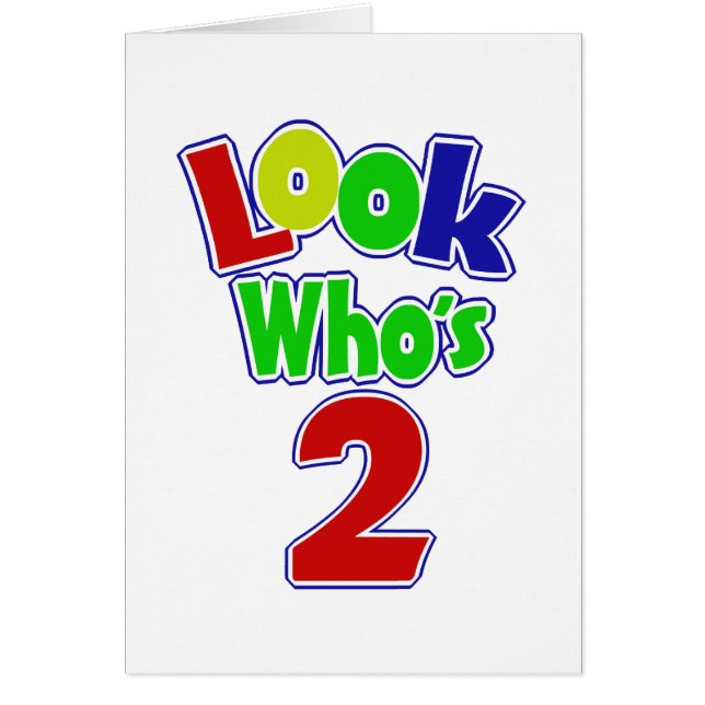 Kijk wie 2 is (Voorkant)