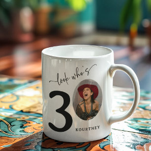 'Kijk wie 30 is' Stijlvolle 30e verjaardag Koffiemok
