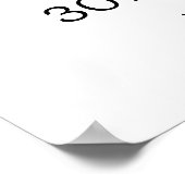 Kijk wie 30 is welkomstbord poster (Hoek)