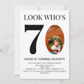 Kijk wie 30ste 40ste 50ste 60ste 70ste verjaardags kaart (Voorkant)