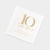 Kijk wie 40 grappige eenvoudige 40e verjaardag is folie servetten (Links)