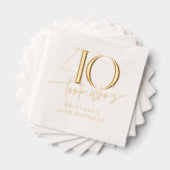 Kijk wie 40 grappige eenvoudige 40e verjaardag is folie servetten (Insitu (Gestapeld))