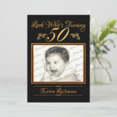 Kijk Wie 50 Foto Oranje Kaart (Staand voorkant)