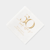 Kijk wie 50 grappige eenvoudige 50e verjaardag is folie servetten (Rechts)