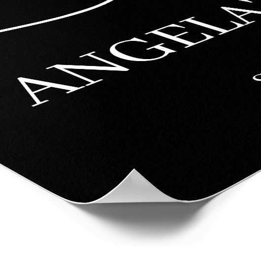 Kijk wie 50 jaar oud is verjaardag foto collage poster (Hoek)