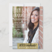 Kijk wie afgestudeerd Full Afbeelding Photo Afstud Kaart (Voorkant)