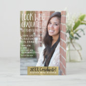 Kijk wie afgestudeerd Full Afbeelding Photo Afstud Kaart (Staand voorkant)