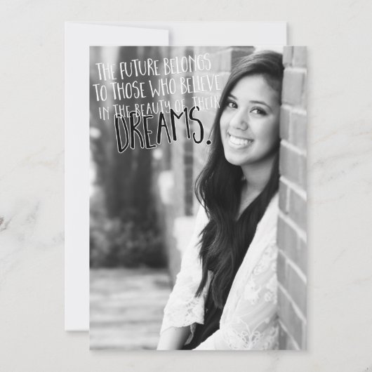 Kijk wie afgestudeerd Full Afbeelding Photo Afstud Kaart (Achterkant)