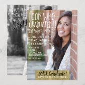 Kijk wie afgestudeerd Full Afbeelding Photo Afstud Kaart (Voorkant / Achterkant)