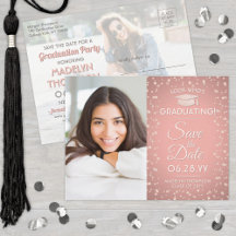 Kijk Wie Afstudeert 2 Foto Save the Date Pink