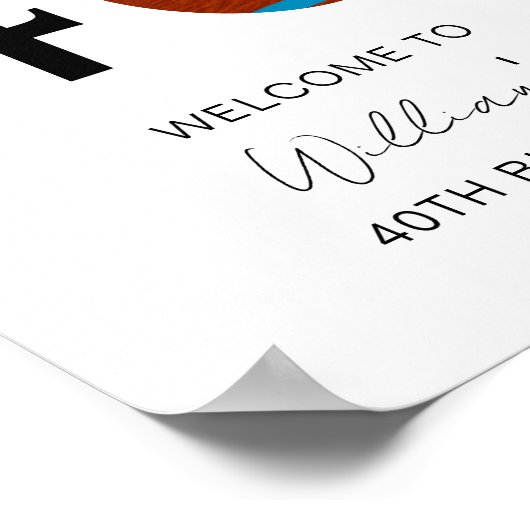 Kijk wie er 10e 20e 30e 40e 50e 60e verjaardag is poster (Hoek)