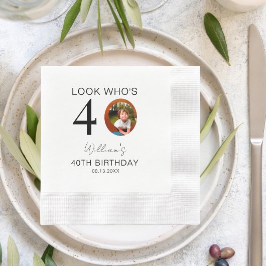 Kijk wie er 10e 20e 30e 40e 50e 60e verjaardag is servet