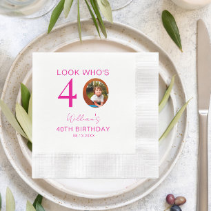 Kijk wie er 10e 20e 30e 40e 50e 60e verjaardag is servet