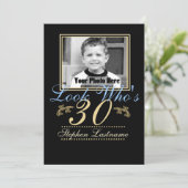Kijk wie er 30 is Foto Kaart (Staand voorkant)